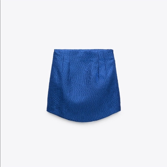ZARA TEXTURED WEAVE MINI SKIRT - Picture 14 of 14